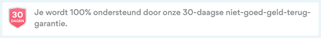 Screenshot Threat Protection 30 dagen geld terug garantie