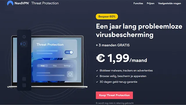 Screenshot prijs Threat Protection