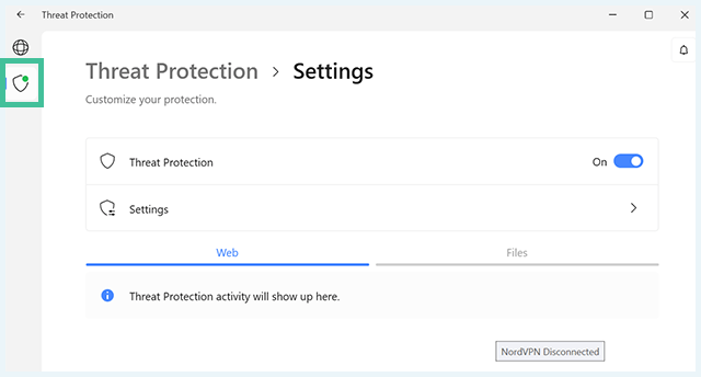 Screenshot dashboard Threat Protection schild