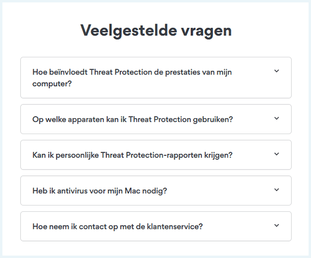 Screenshot Threat Protection veelgestelde vragen