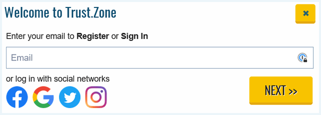 Trust.Zone Registreren