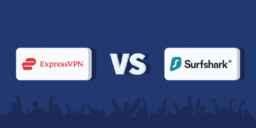 Vergelijking ExpressVPN vs Surfshark Uitgelichte Afbeelding