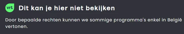 VRT.be foutmelding